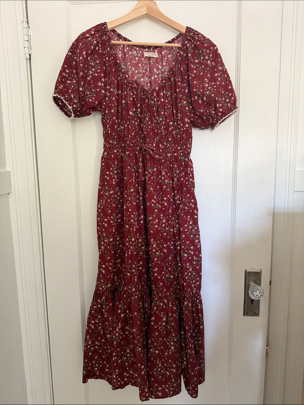 Christy Dawn Brynne Dress Petite In Rouge Rosette - Picture 4 of 4